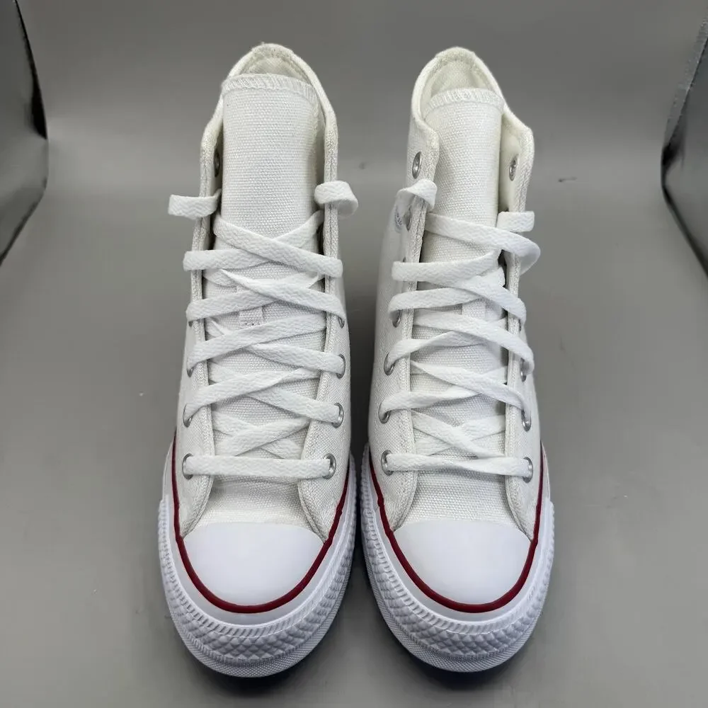 Converse Chuck Taylor All Star Wedge Shoes Womens 7.5 White Canvas Sneakers